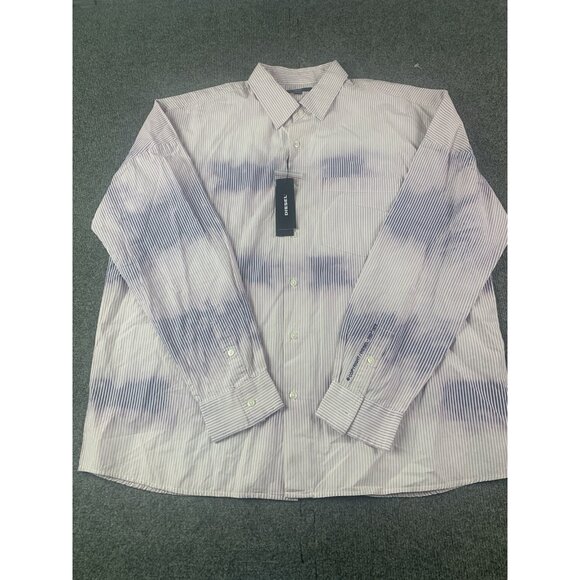 Diesel Mens 100% Cotton Long Sleeve Button Up Shirt Size XL Multicolor - Picture 2 of 12